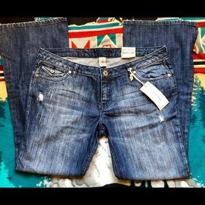 Arizona Distressed Flare Jeans Size 17